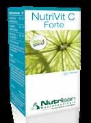 12 Aminozuren, vitaminen en mineralen NutriVit C Forte Vitamine C is een goede antioxidant die de cellen beschermt tegen oxidatieve stress.