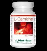43 L-Carnitine Carnitine is een belangrijke stof die o.a. instaat voor het transport van vetzuren in het lichaam en is fysiologisch werkzaam in alle cellen van het lichaam.