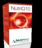 46 Hartfunctie, cholesterolspiegel of bloedvatenstelsel NutriQ10 Vitamine B1 draagt bij tot de normale werking van het hart.