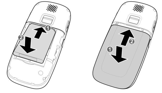 Stap 2: Installeer de baterij Stap 3: Laden van de mobiele telefoon 1. Plaats de telefoon op het desktop laadstaton 2.