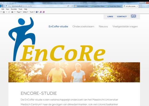 EnCoRe-studie (Energie voor het leven na ColoRectaalkanker-studie) Uit onderzoek: dikkedarmkanker