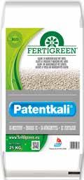 Meststof Fertigreen patentkali Dit is een kaliummeststof en bevat een hoog magnesium en zwavel gehalte.