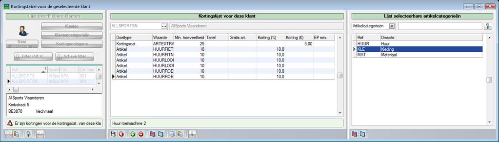 Deel 5 -Kortingstabel 2. De knop zal alle kortingslijnen voor dit element kopiëren.