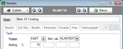 Deel 6 -Combinaties van kortingen Gebruik Toepassing van meerdere kortingen Wanneer alle elementen correct geconfigureerd werden, gebeurt het toepassen van de meerdere kortingen automatisch en wordt