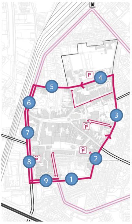 1. Aanleiding Centrumring Traject 1. Laan van Luxemburg 2. Nispensestraat 3. Burgemeester Prinsensingel 4.