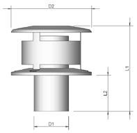 40 045 26 28-350 380 40 045 26 29-400 430 40 045 26 30 - *L = 1200 i.p.v. 1450 mm.