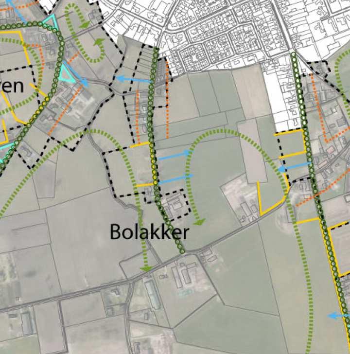kunnen worden gerealiseerd. Het plangebied is gelegen binnen de bebouwingsconcentratie Bolakker. De Bolakker is gelegen ten zuiden van de kern Hilvarenbeek.