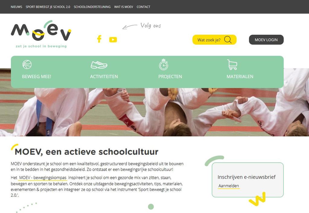 MOEV & E-NIEUWSBRIEF Iedereen kan intekenen op de e-nieuwsbrief: www.moev.be.