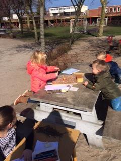 -------- GROEP 1B ------- De afgelopen week hebben de kinderen geleerd wat er zich onder de grond bevindt.