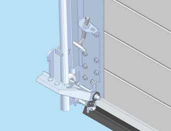 Vingerklembeveiliging Bij het gebruik van overheaddeuren tot een hoogte van 2,50 meter (hoogte knikpunt topsectie) is vingerklembeveiliging wettelijk verplicht (CE-normering).