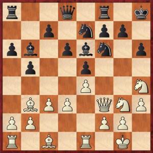 Td1 eerst nog een stuk te activeren. Timardi wilde daar niet aan meewerken en speelde 10... Dxf4. Even later was het punt binnen voor zwart. Bij Villa Siu-Quirine Naber ging het hard tegen hard.