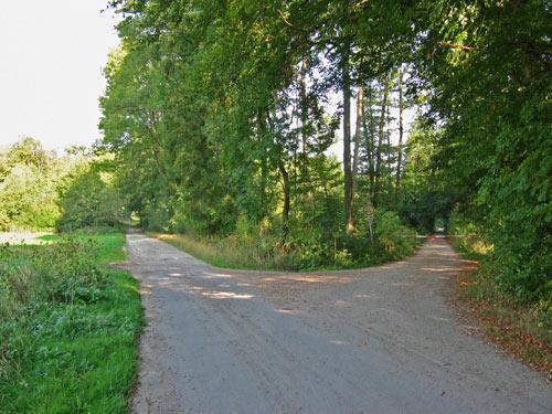 We steken de boogbrug over de Freedenbach over en kijken eerst even rond naar wat het parkje te bieden heeft.