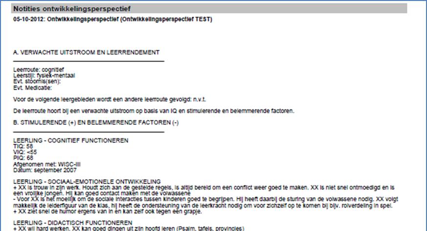 Verantwoording naar ouders Er zijn meerdere mogelijkheden met betrekking tot verantwoording. a.