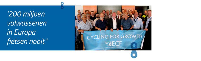 Hoe draagt ECF bij aan de ontwikkeling van de fietsindustrie? Ik denk dat de fietsindustrie enorm profiteert van onze aanwezigheid in Brussel en ver daarbuiten.