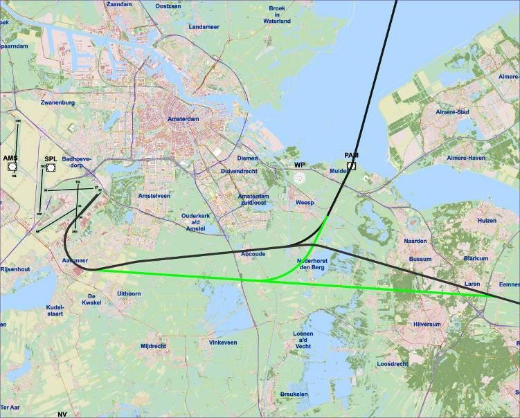 8. Uitvliegroutes t.h.v. Abcoude, ANDIK en ARNEM route vanaf baan 22 Doel Optimalisatie vertrekkend vliegverkeer langs de vertrekroutes t.h.v. Abcoude. Wie Luchtverkeersleiding Nederland.