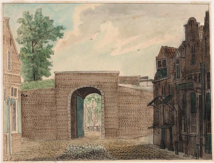 NIEUWLANDERPOORT Ook in de oude omwalling van 1524-1538 zal een Nieuwlanderpoort aanwezig zijn geweest. Deze kwam in de nieuwe omwalling van 1573 weer terug.