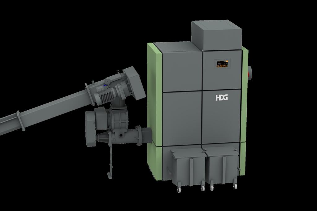HDG Compact Compact, veelzijdig en economisch Geschikt voor houtsnippers (tot