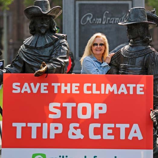 3 Campagnes 3.1 3.2 3.3 3.4 3.5 12 3.1 Economie In 2017 zetten we, net als in 2016, in op het verzet tegen handelsverdragen zoals TTIP en CETA.