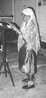 Mevr. Samsoenisha Bakridi- Joemanbaks, één van de prominente vrouwelijke leden van Imdadia.