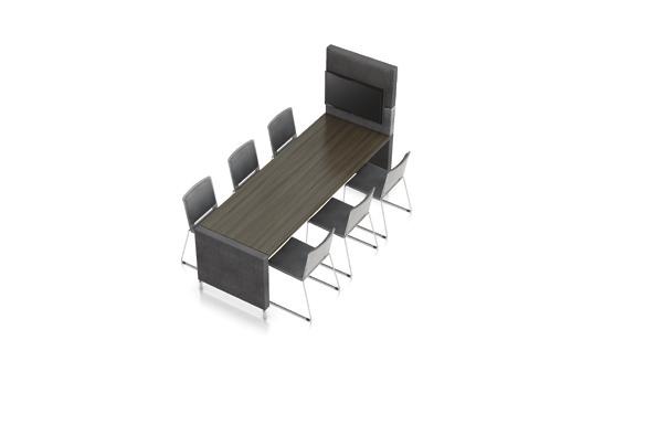 Corner High + Meeting Table + 2x Extension High Meeting