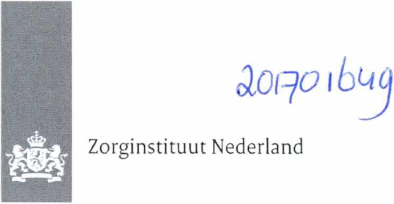 nl T +31 (0)20 797 85 55 ContactDersoon Zaaknummer 2018022673 Uw referentie 201701649 Uw brieven van 1 mei en 23 oktober 2018 U hebt op 1 mei 2018 aan (het Zorginstituut) advies gevraagd als bedoeld