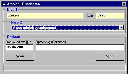 Digitaal archief (oud) DIGITAAL ARCHIEF (OUD) 5.1 Inleiding Deze module is destijds ontwikkeld in samenwerking met een 32-bits versie van Kofax.