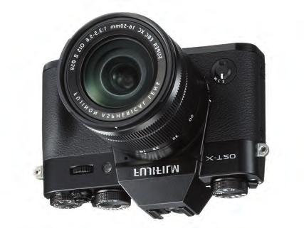 Hoofdstuk 1: Fujifilm X-T*-serie Fujifilm X-T20 Links Fujifilm X-T20 Zilver/zwart-versie, rechts Fujifilm X-T20 zwart. De belangrijkste kenmerken zijn: 24.