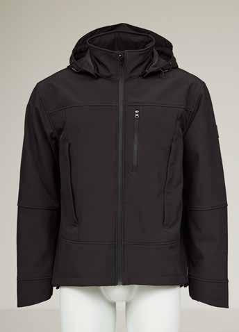 42 WORK OUTDOOR Buitenstof: 3 laags softshell 320 g/m 2, 93 % polyester/7 % spadex, TPU membraan met fleece Vooring: 100 % polyester Waterdichtheid: 8.