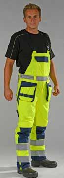 WORK 55 MEDUSA HIGH-VIS Buitenstof: 100 % polyester 600Dx600D Tussenlaag: TPU membraam Voering: 100 % polyester Verstevigingen: DuPont Cordura Waterdichtheid: 13.000 mm Ademend vermogen: 5.