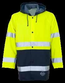 WORK 75 SITEX HIGH-VIS Stof: 235 g/m 2 PVC-polyester; 25 % PVC/75 % polyester Waterdichtheid: 8.