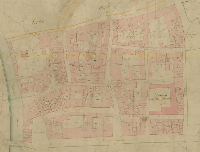 Kadasterkaart gestart in 1825 onder het Koningrijk der