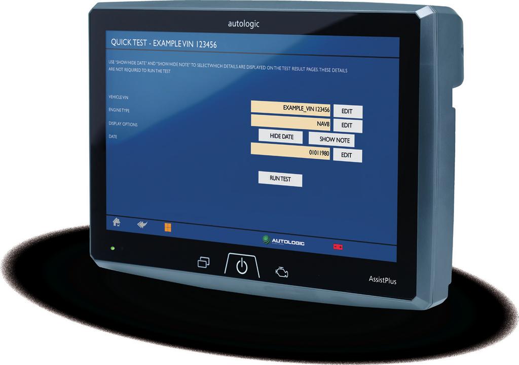 AUTOLOGIC ASSISTPLUS ADVANCED DIAGNOSE GEAVANCEERDE FUNCTIONALITEIT Autologic AssistPlus Advanced is een multi-functionele diagnose tool, ontworpen voor hoge kwaliteit en efficiente service van een