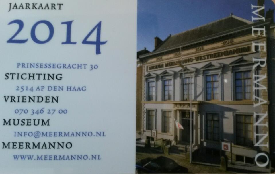Stichting Vrienden Museum Meermanno Financieel jaarverslag 2014 Den Haag,