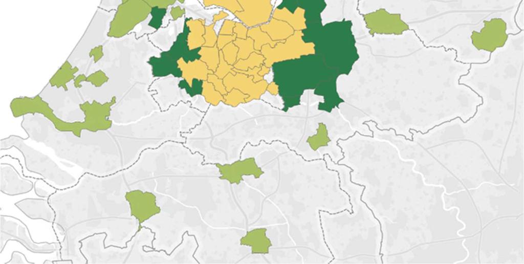 Deze kunnen als volgt worden gedefinieerd: Primaire verzorgingsgebied: 75% van het totaal aantal bezoekers komt uit dit gebied.