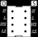 10 Materiaal LBplus - Type B (35,2 x 77,5mm), dikte 0,65mm Afstand van de bevestigingsbeugel - Type B Zie tabel p.