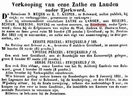 Medio mei 1729 kwam Tjalling Doedes echter te overlijden en de drie erfgenamen waren er als de kippen bij om hun eigendom weer in bezit te nemen.