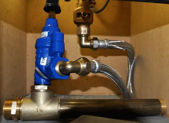 Technische specificatie Houder/ schuifmechanisme hydrant Haakse sluiter met messing onderbouw passend op bestaande