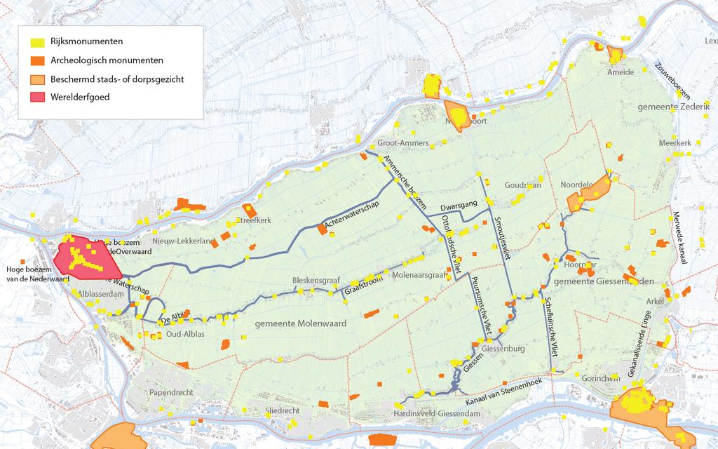 18. Cultureel erfgoed Een overzicht van objecten in de Alblasserwaard die door de provincie en Rijk