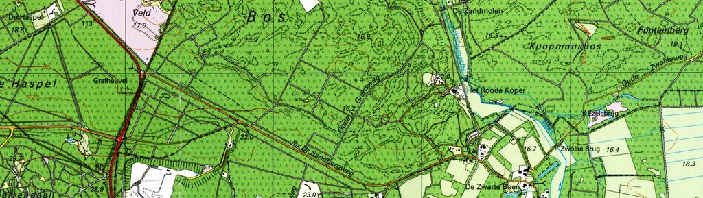 De topografie staat afgebeeld op blad 26H van de Topografische kaart van Nederland, schaal 1 : 25 000.