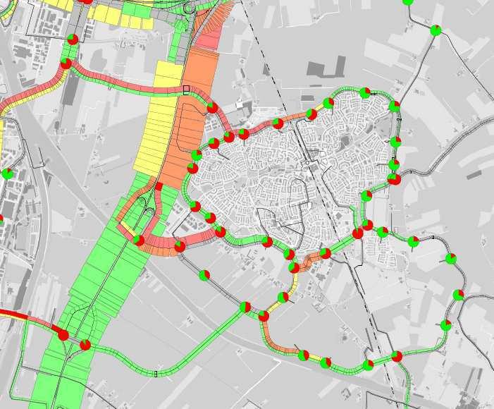 De ontsluitingsweg functioneert alleen voor het verkeer van en naar de A27 in zuidelijke richting en naar Nieuwegein. Het verkeer richting Utrecht kiest een route via De Staart en de Utrechtseweg.