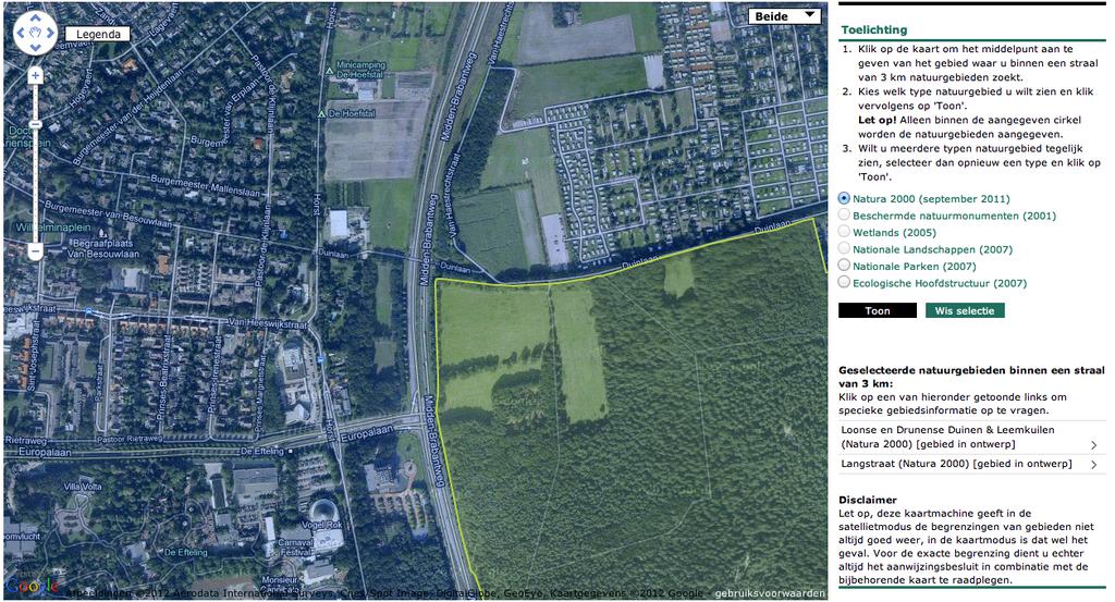 quick scan flora en fauna hoek Horst-Van Heeswijkstraat Beschermde natuurwaarden Gebieden Het plangebied is niet gelegen in een beschermd natuurgebied.