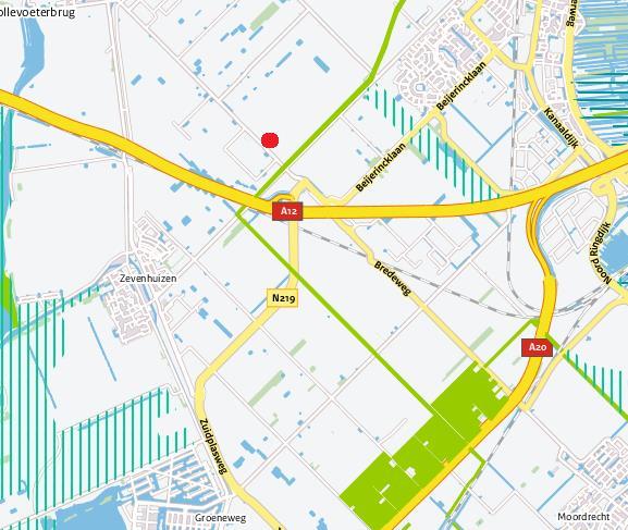 Het dichtstbijzijnde grotere EHS-gebied bevindt zich ongeveer 3,75 km ten zuidoosten van het plangebied.