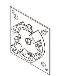 TM45 Steunen voor buismotoren TM45 - TM45 R - TM45 W TM45 E - TM45 ER Te bepalen op grond van het type installatie. 60 mm 48 mm 48 mm 10 MA 10 MA Steun standaard (6 gaten voor M5 schroeven) max.