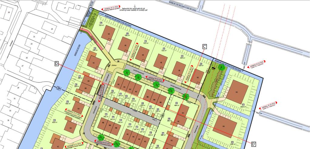 1.4 Voorgenomen ontwikkeling Binnen het bestemmingsplan Eemdijk is ruimte om maximaal 64 woningen te bouwen.