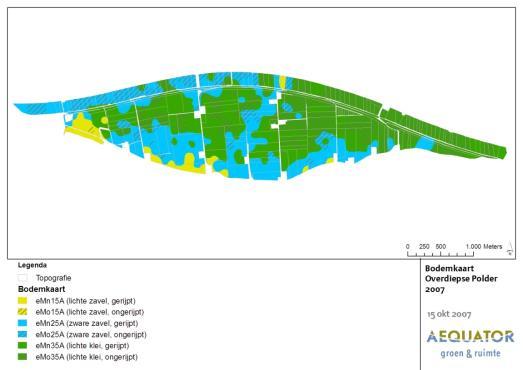 materiaal om te komen tot ruiling Resultaat:Bodemkaart ; Grondwatertrappen ;