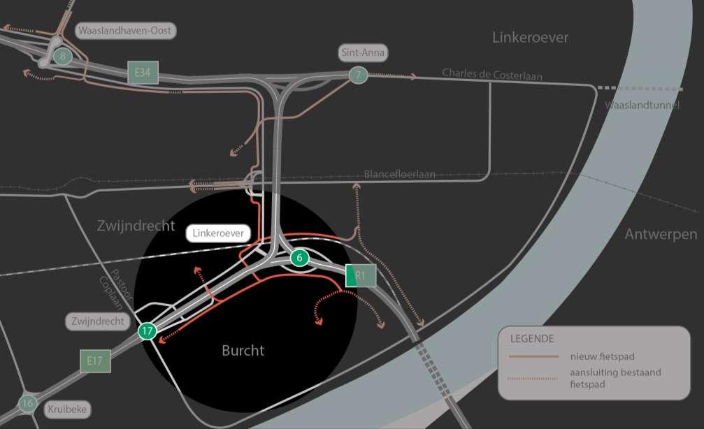 Bestaande tunnel Antwerpsesteenweg wordt fietstunnel Nieuw fietspad