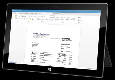 4.3 Lokale of Office Web Apps in Workspace 365 Start vanuit het dashboard van Workspace 365 met één druk op de knop Word, Excel, PowerPoint en OneNote in je browser.