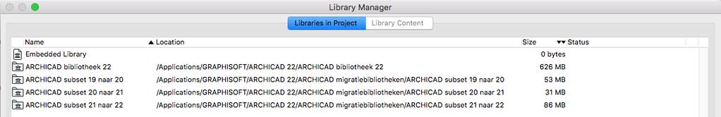 Bijlage: Informatie over de bibliotheekupdates en migratiebibliotheken ARCHICAD bibliotheek 22 Bij iedere nieuwe ARCHICAD versie worden de bibliotheken door GRAPHISOFT bijgewerkt.
