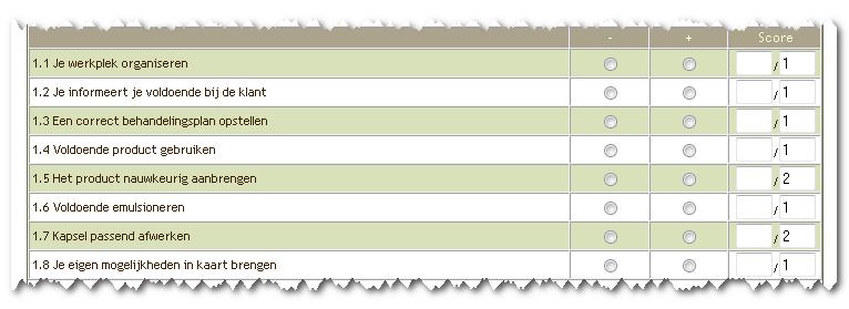 10.3 Deelopdrachten toevoegen Opdracht Code Deelopdracht 6.7 6.7.1 een kleurtechniek uitvoeren op een klant met kapselafwerking OB 10.4 