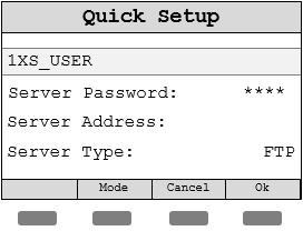 Doe nu hetzelfde voor Server Password zoals je net hebt gedaan voor Server User door het toestel wachtwoord in te vullen in het veld